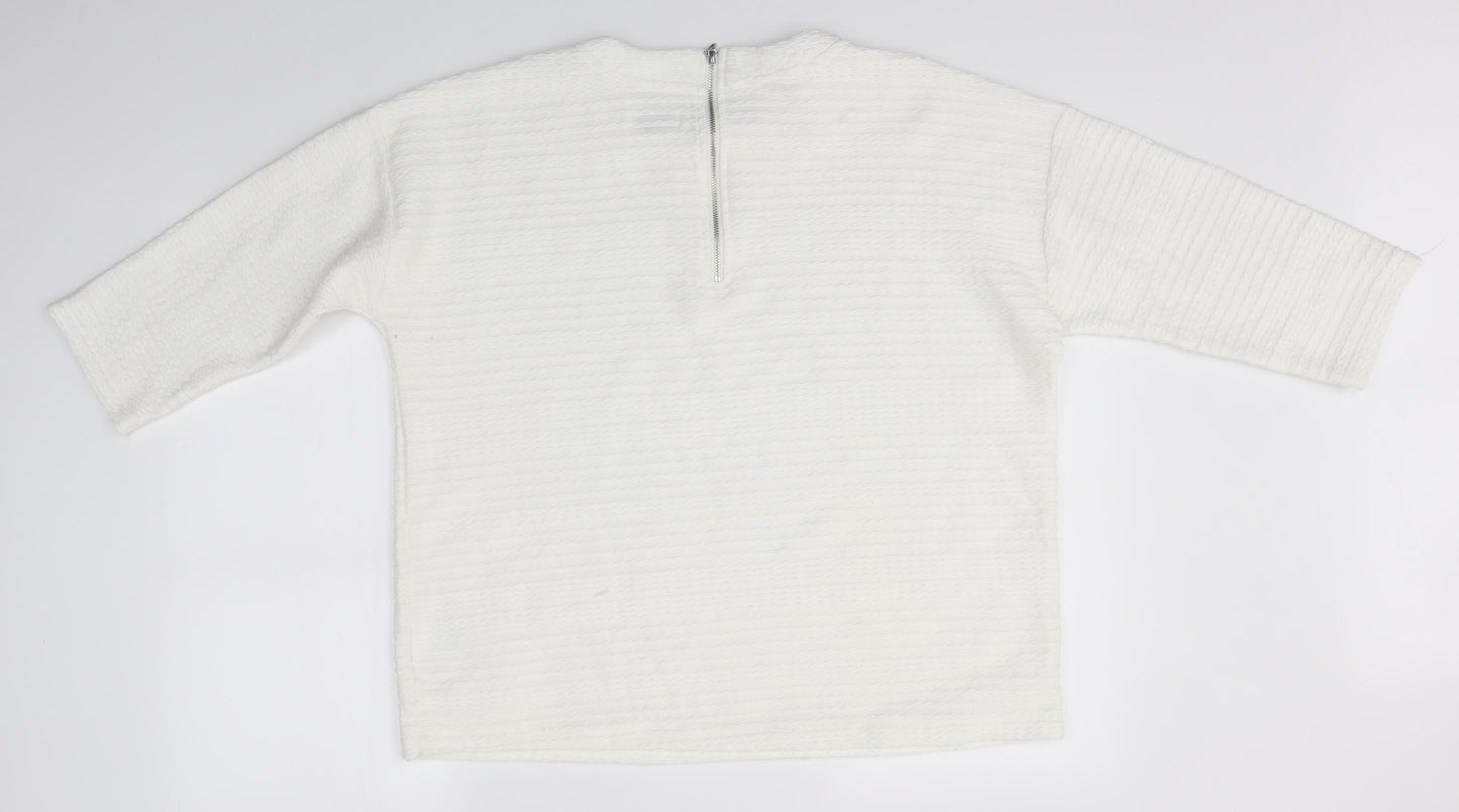 Matalan Womens White   Pullover Jumper Size 16