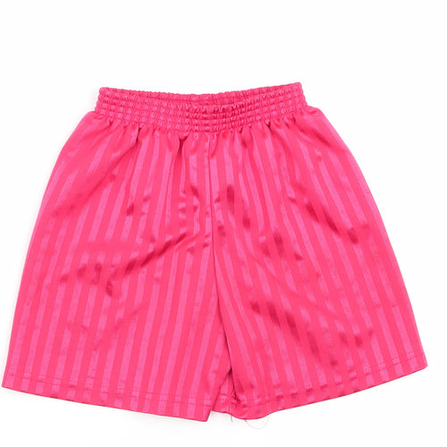 School Trends Boys Red Striped  Utility Shorts Size 4-5 Years