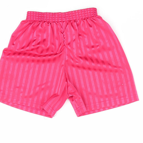 School Trends Boys Red Striped  Utility Shorts Size 4-5 Years