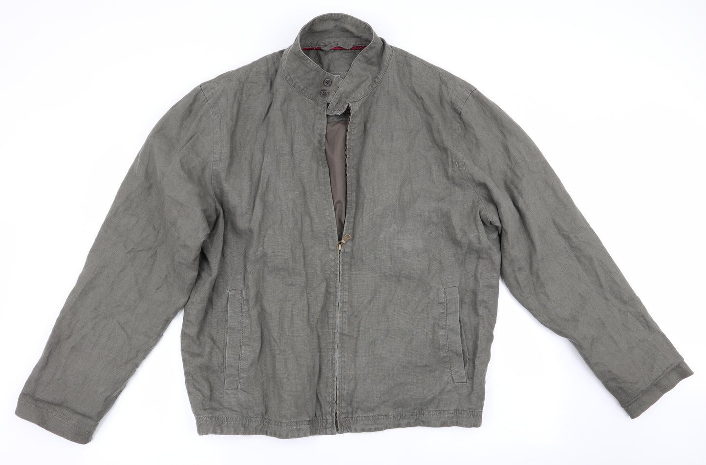 Marks and Spencer Mens Green   Jacket Coat   - Linen Coat