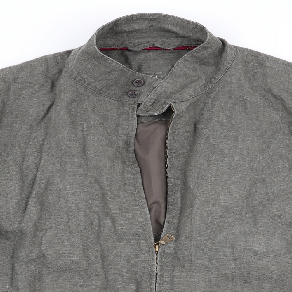 Marks and Spencer Mens Green   Jacket Coat   - Linen Coat