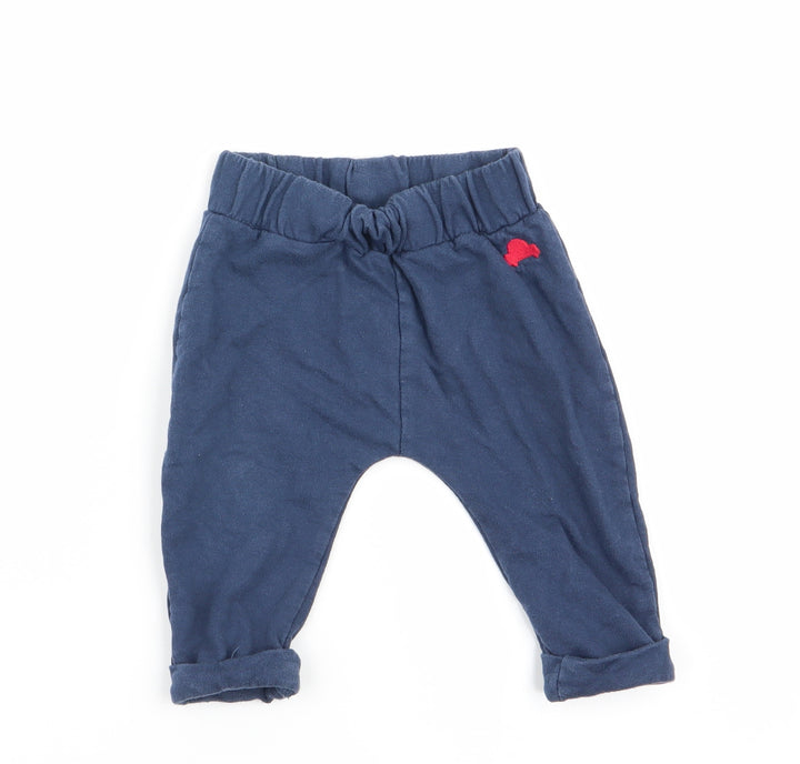 Mothercare Boys Blue Jogger Trousers Size 3-6 Months - Car Logo
