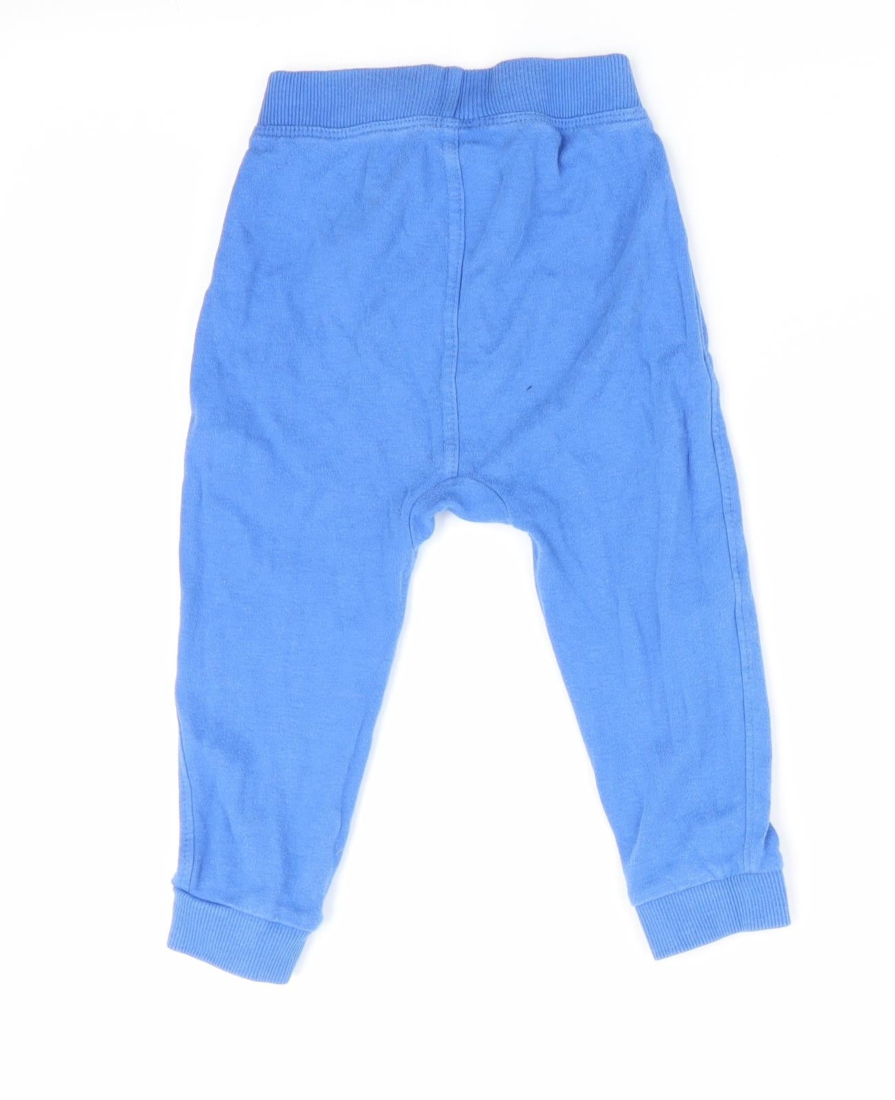 George Boys Blue   Jogger Trousers Size 12-18 Months