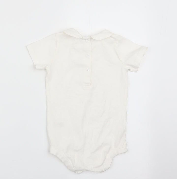 TU Boys Ivory   Romper One-Piece Size 9-12 Months