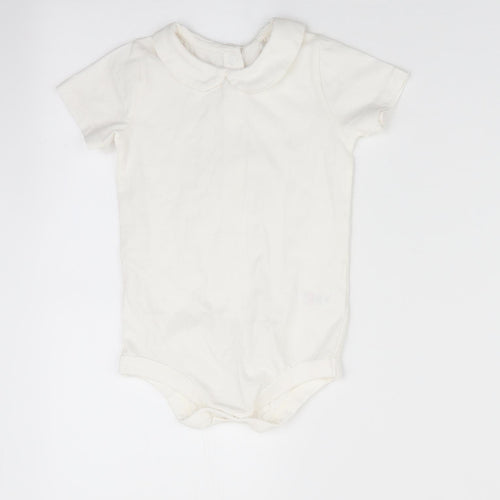 TU Boys Ivory   Romper One-Piece Size 9-12 Months