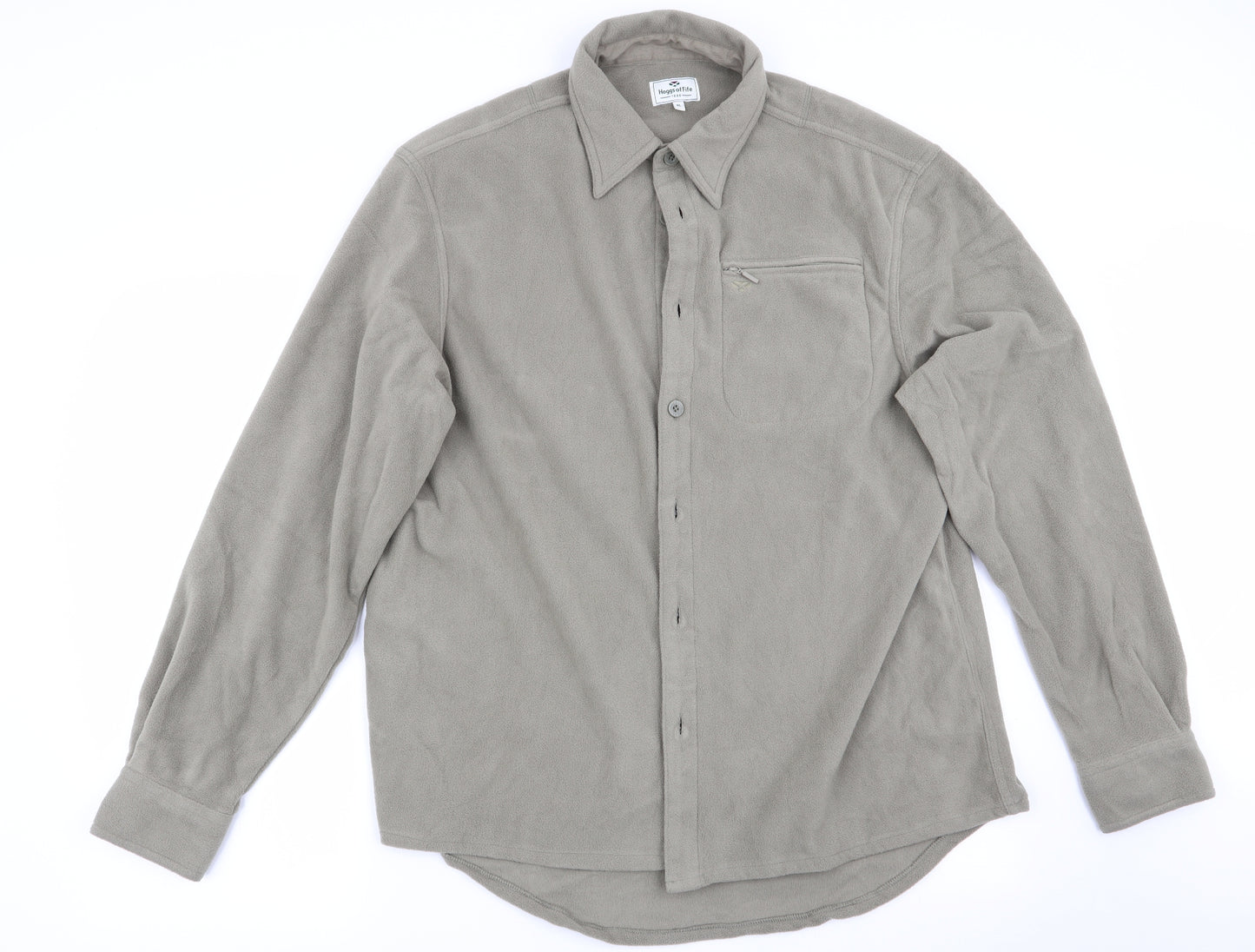 Hoggs of Fife Mens Green    Button-Up Size XL  - Fleece Shirt