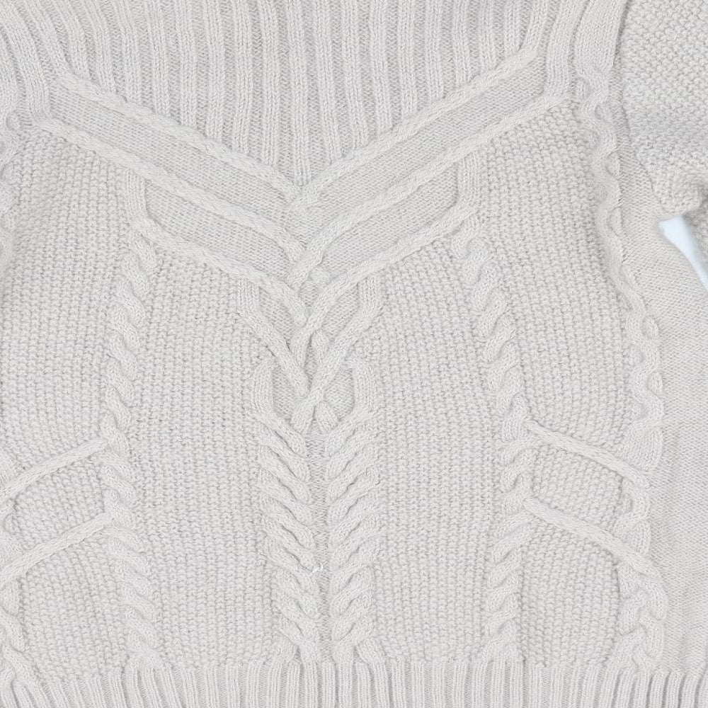 Pure by Lucia Womens Beige   Pullover Jumper Size 12