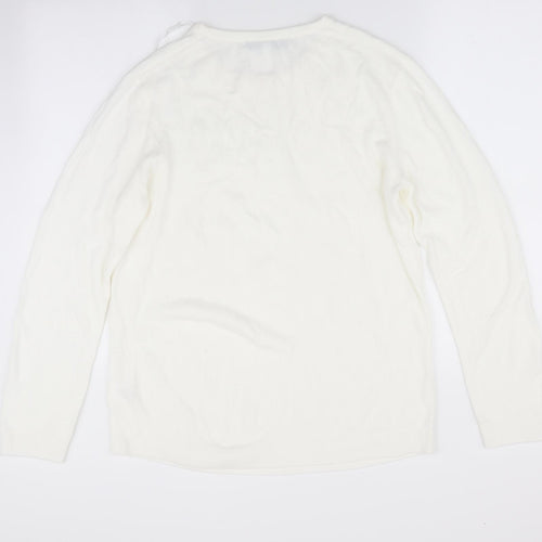 Vida Vi Womens Ivory   Pullover Jumper Size XL