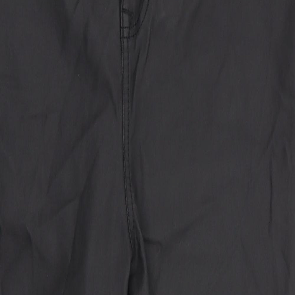New Look Curves Womens Black   Skinny Jeans Size 22 L36 in - Faux Leather