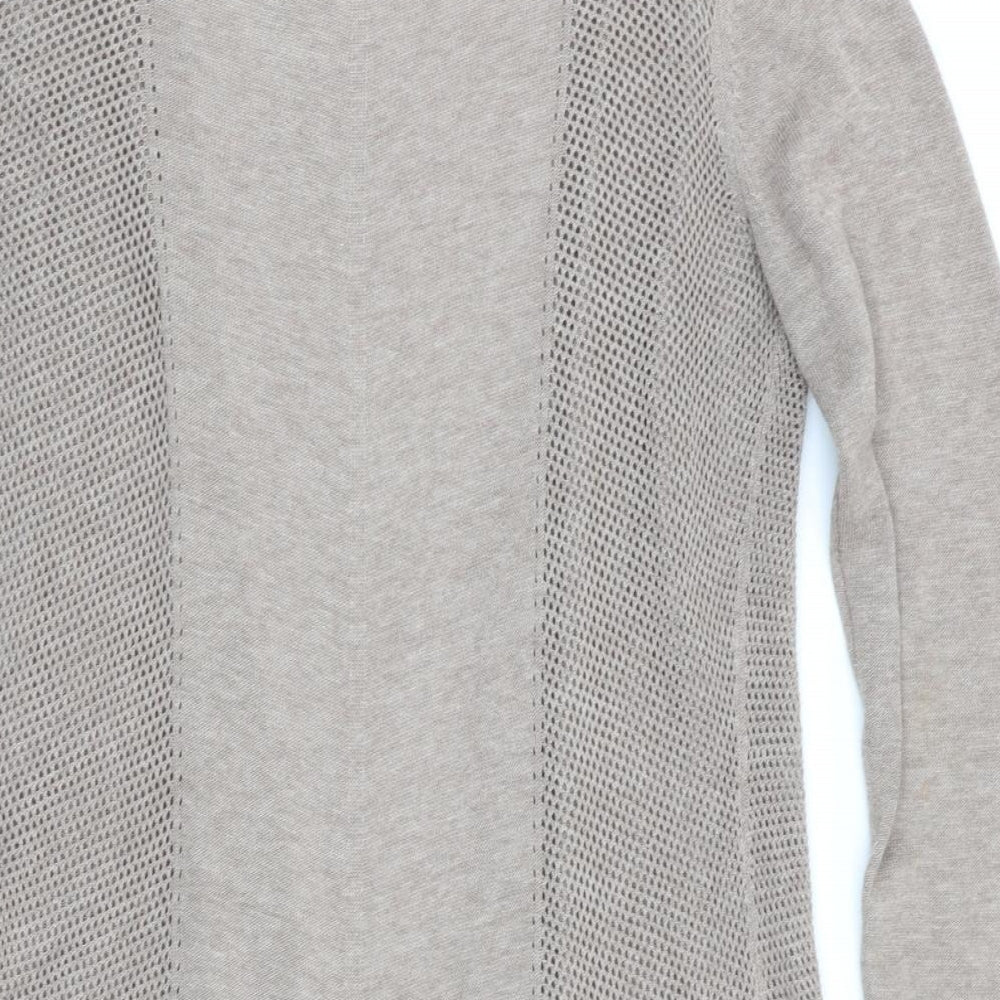 Bellini Womens Brown   Cardigan Jumper Size S  - Longline Cardigan Taupe