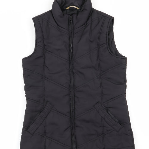 TU Womens Black   Gilet Waistcoat Size 8