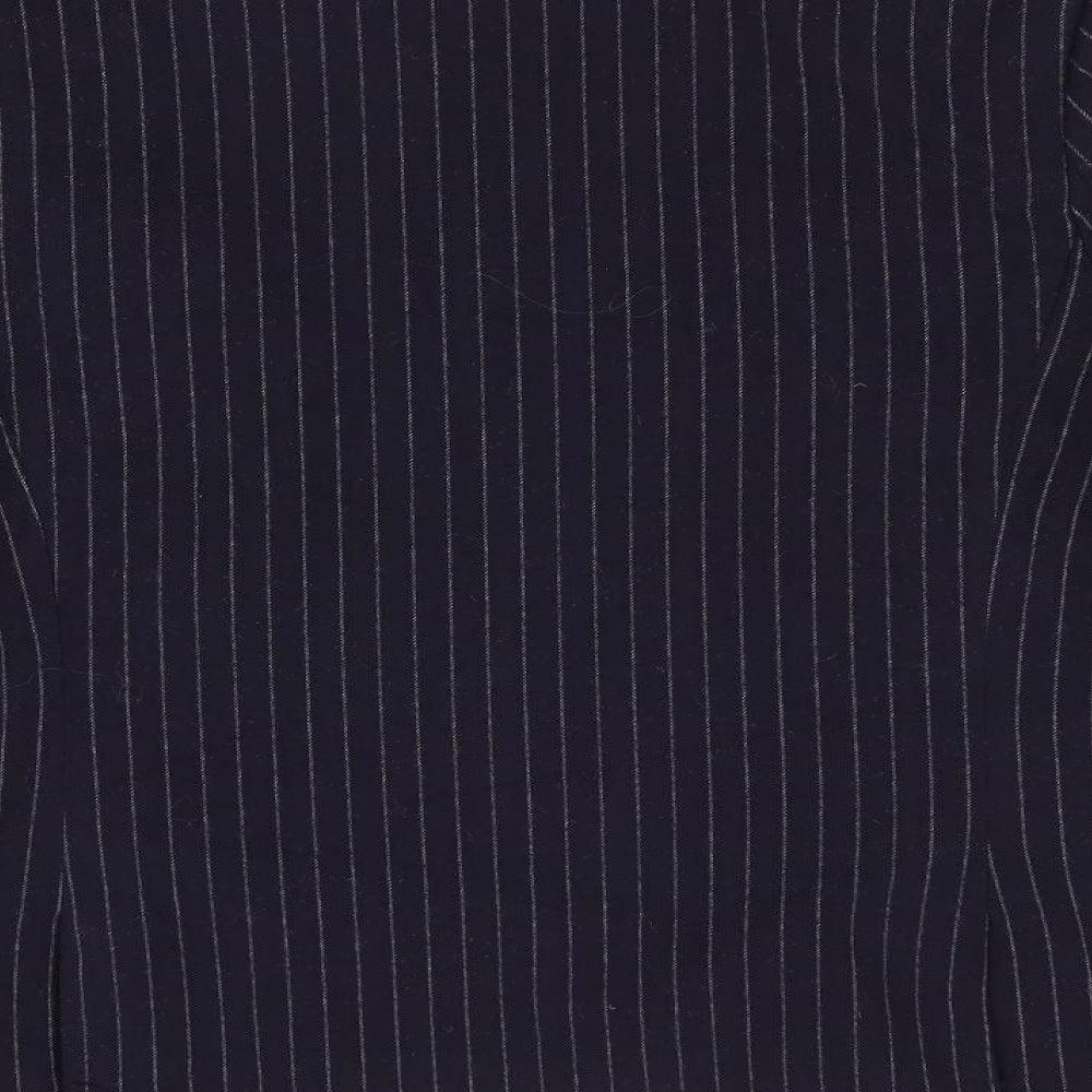 H&M Womens Blue Striped  Jacket  Size 10
