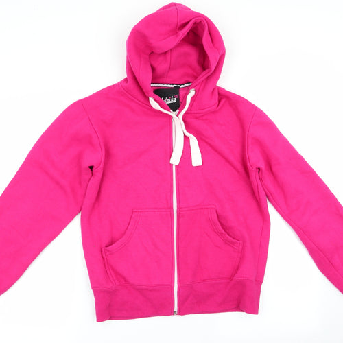MALIKA Womens Pink   Full Zip Hoodie Size XL