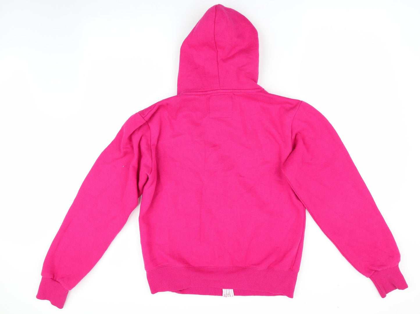 MALIKA Womens Pink   Full Zip Hoodie Size XL