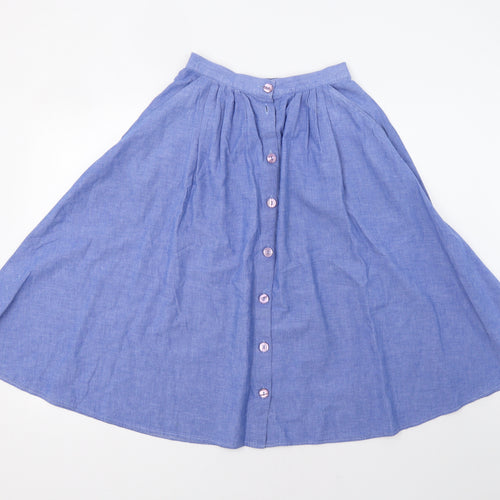 Country Collection Womens Blue   A-Line Skirt Size 12