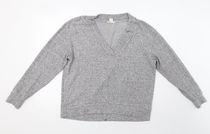 H&M Womens Grey   Pullover Jumper Size M