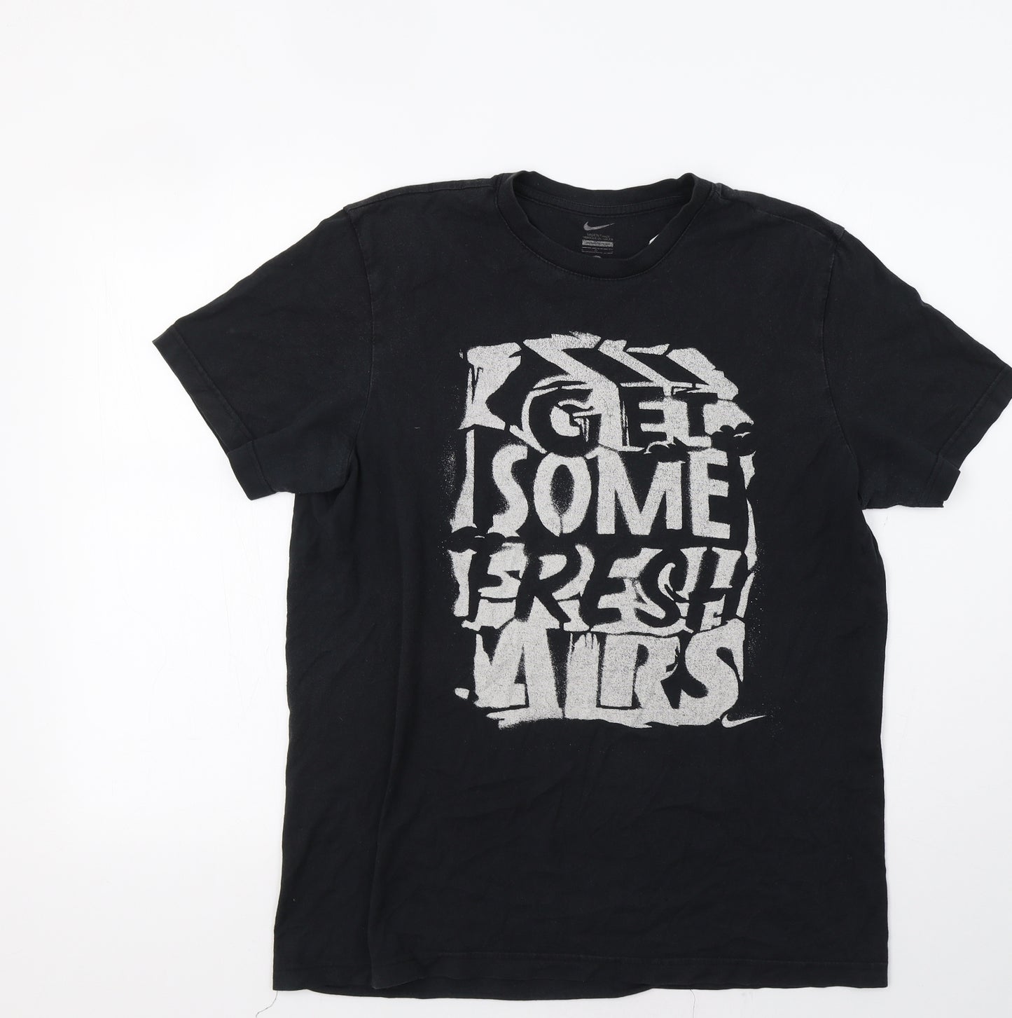 Nike Womens Black   Basic T-Shirt Size L