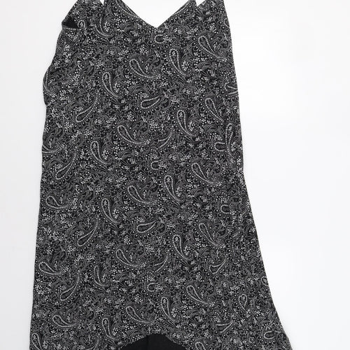Papaya Womens Black Paisley  Ball Gown  Size 12