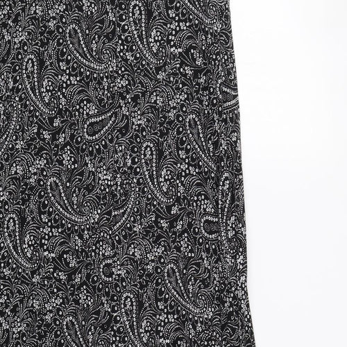 Papaya Womens Black Paisley  Ball Gown  Size 12
