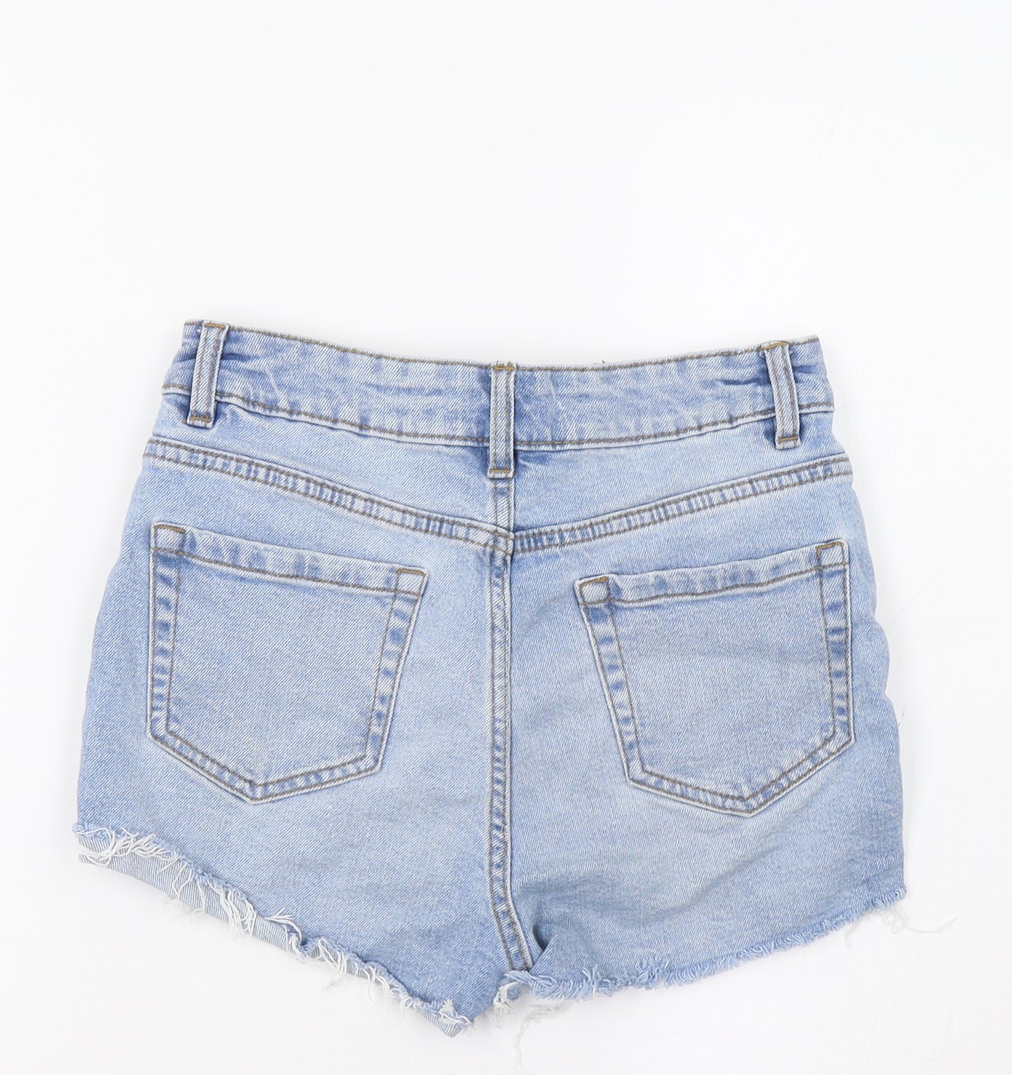 New Look Girls Blue   Cut-Off Shorts Size 12 Years