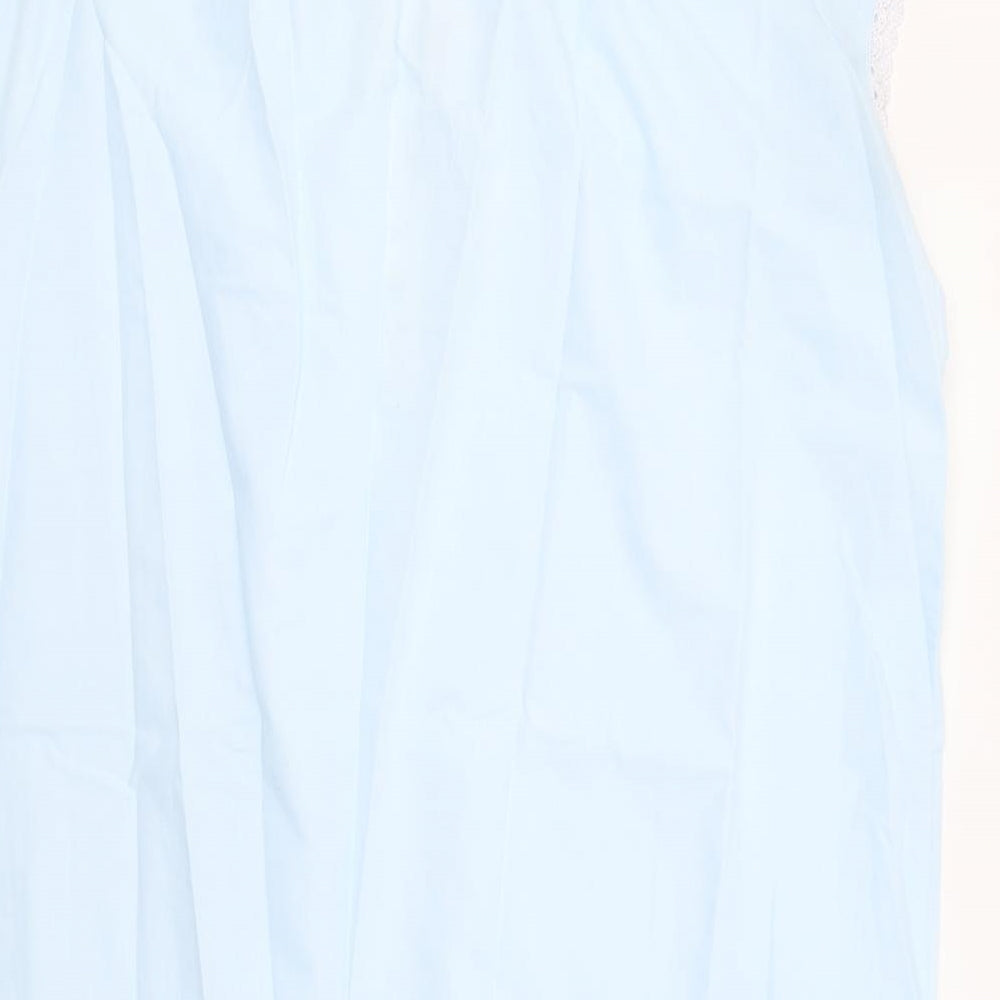 Camille Womens Blue Floral  Chemise Gown Size 20
