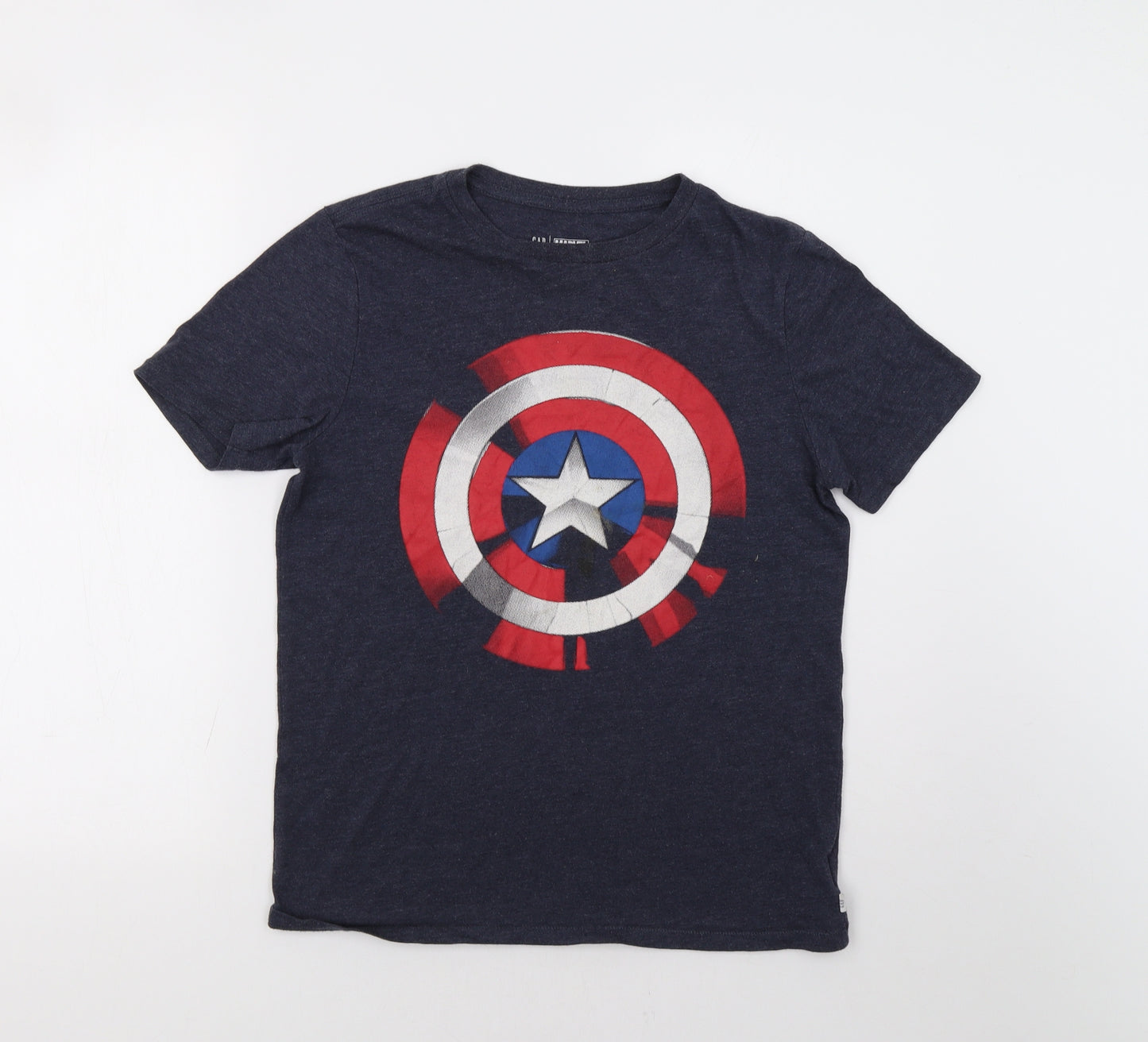 Gap Boys Blue   Basic T-Shirt Size 13-14 Years  - Marvel