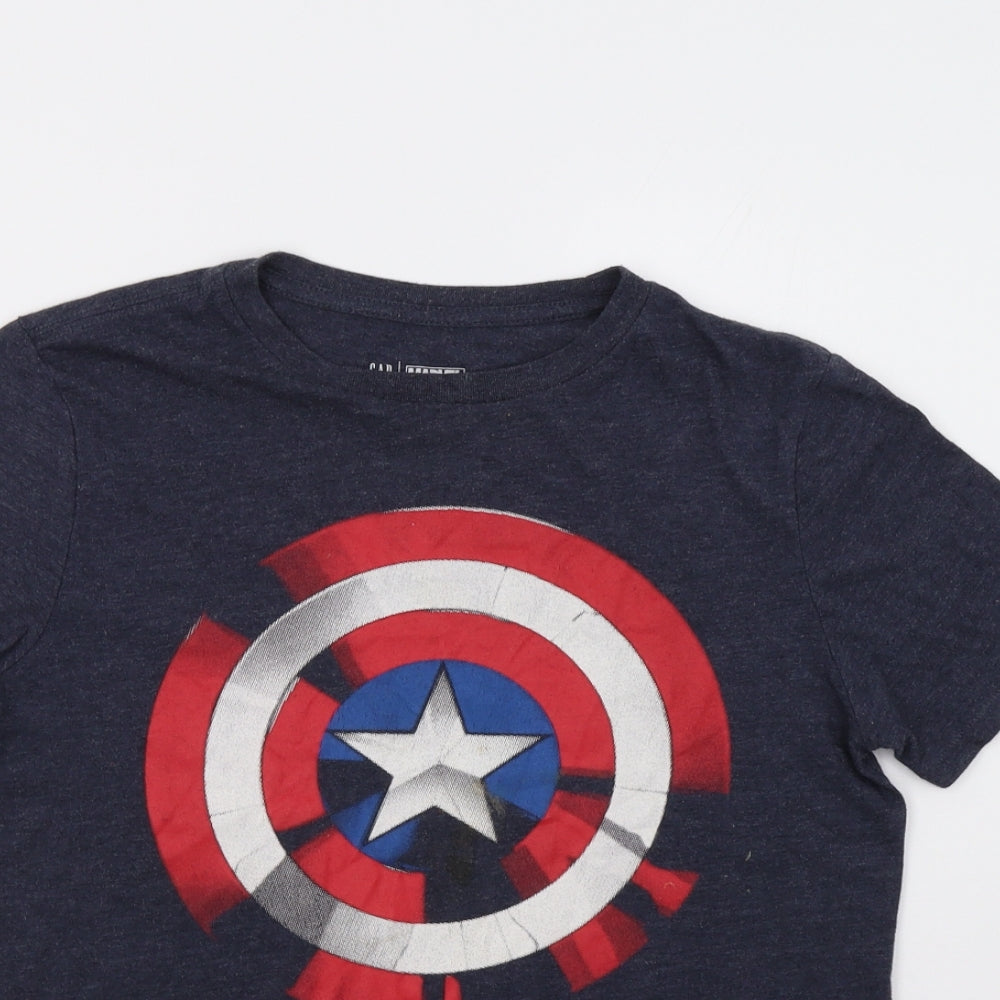 Gap Boys Blue   Basic T-Shirt Size 13-14 Years  - Marvel