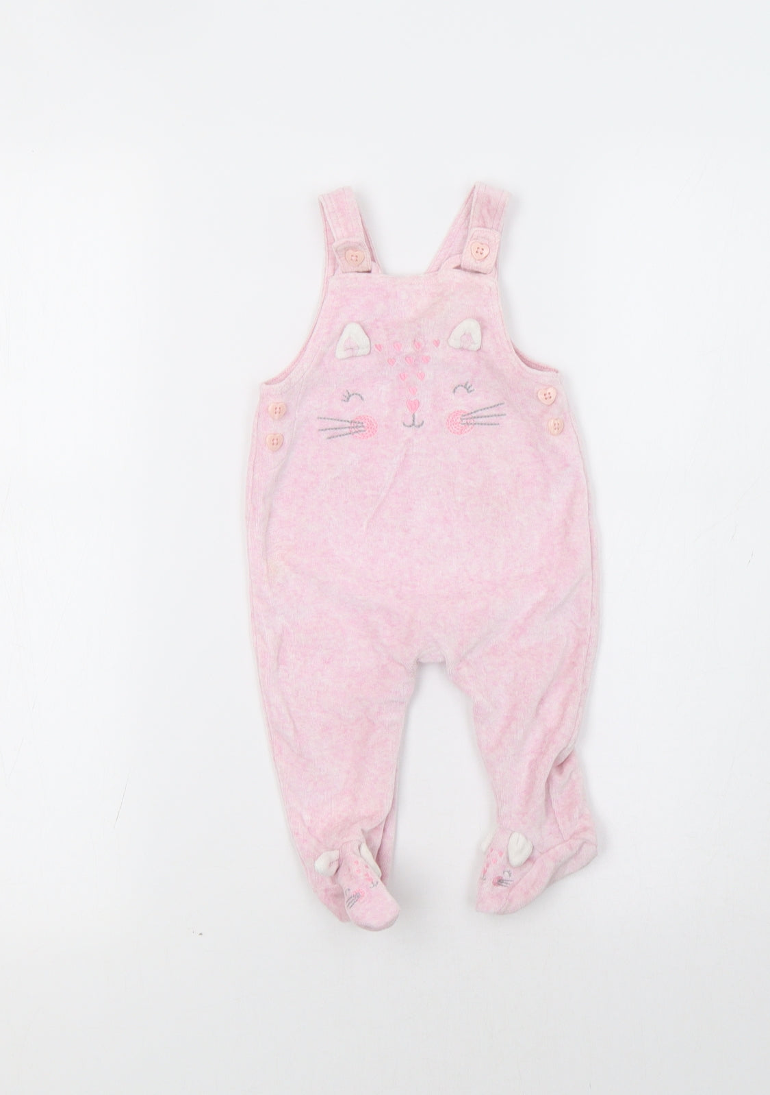 George Baby Pink   Babygrow One-Piece Size 3-6 Months  - Cat