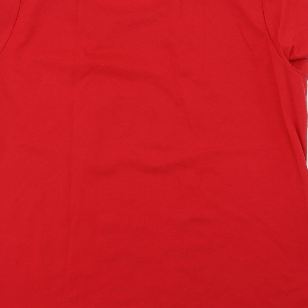F&F Womens Red   Tunic T-Shirt Size 20  - Christmas Top