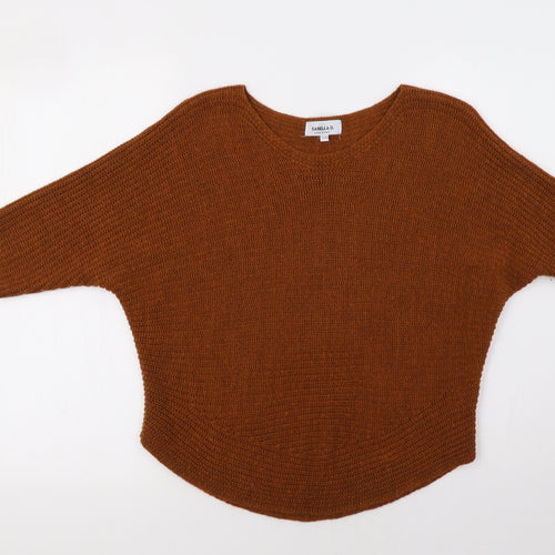 Isabella D. Womens Brown   Pullover Jumper Size M