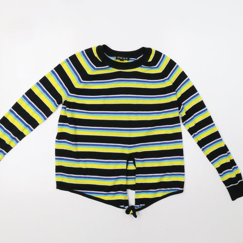 Poof Womens Multicoloured Striped  Pullover Jumper Size S