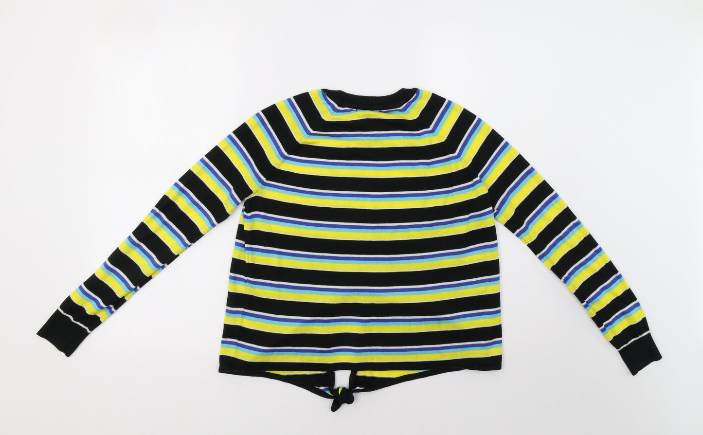 Poof Womens Multicoloured Striped  Pullover Jumper Size S