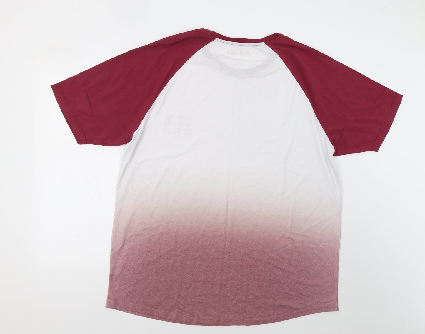 River Island Mens Red    T-Shirt Size 2XL