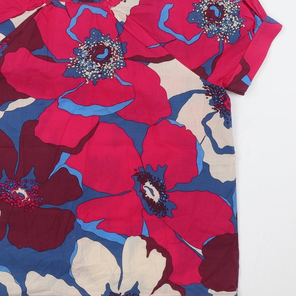 NEXT Womens Pink Floral  Basic Blouse Size 12