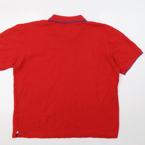 Russell Athletic Mens Red    Polo Size L