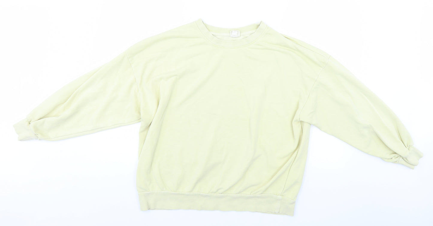 H&M Womens Yellow   Pullover Jumper Size M