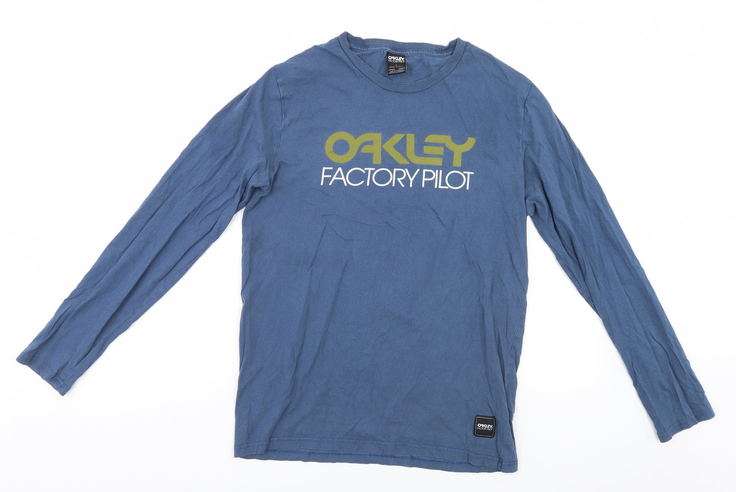 Oakley Mens Blue    T-Shirt Size M  - Factory Pilot