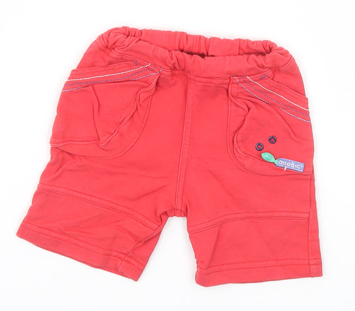 Miobic Baby Red Sweatpants Leggings Size 3-6 Months