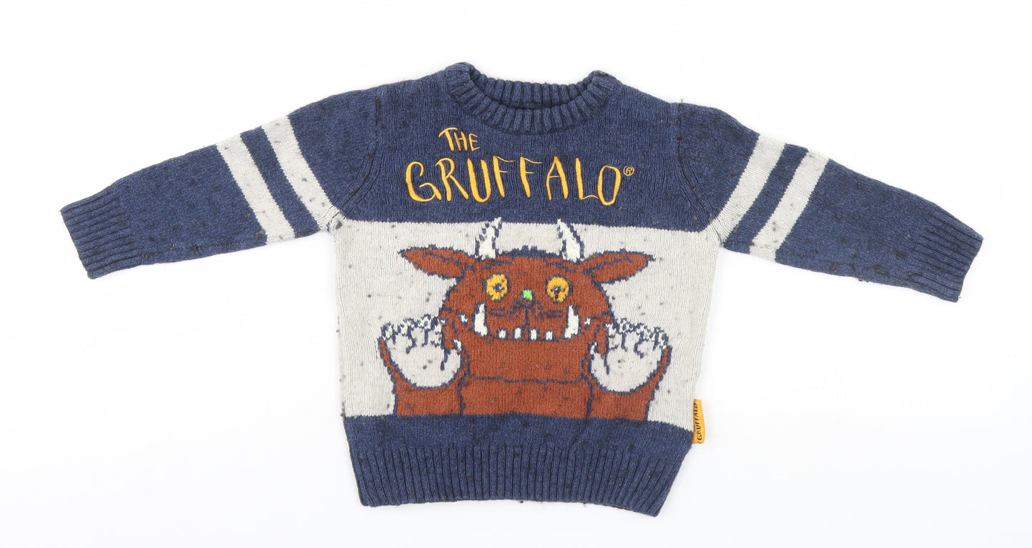 TU Baby Blue   Pullover Jumper Size 18-24 Months  - The Gruffalo