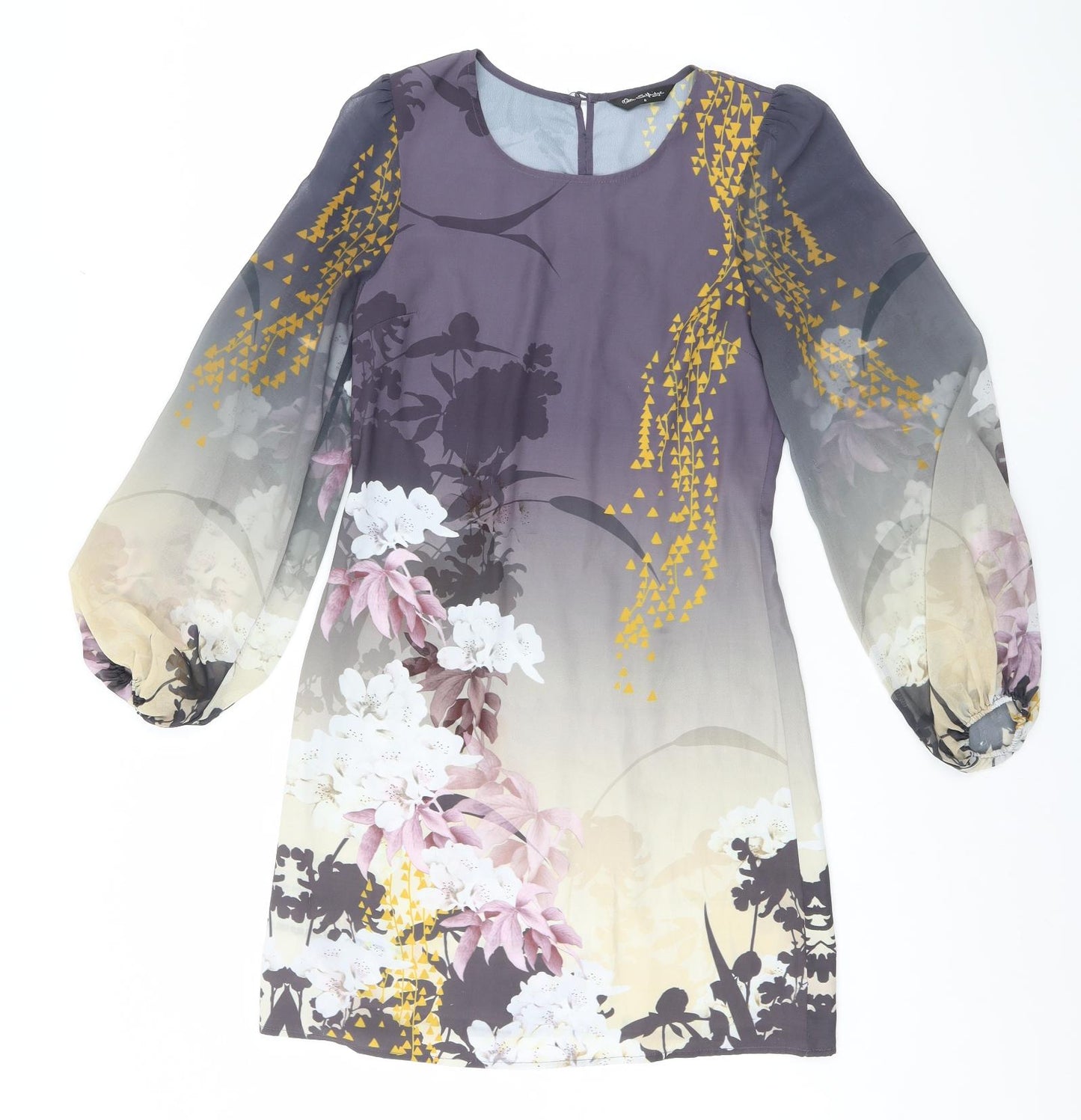 Miss Selfridge Womens Multicoloured Floral  Basic Blouse Size 8