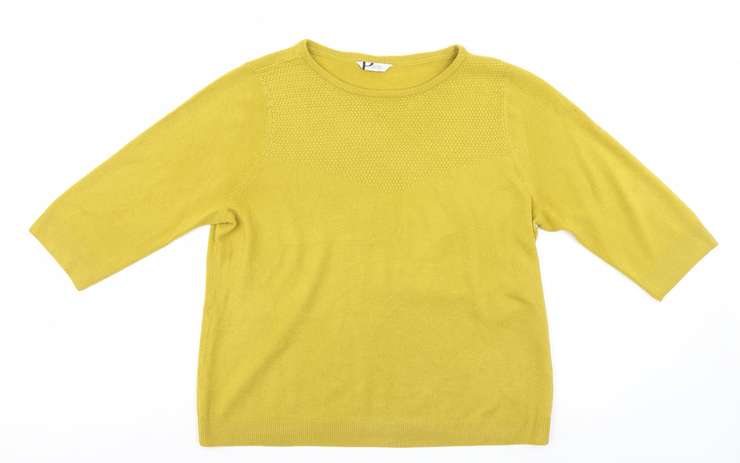 BHS Womens Gold   Pullover Jumper Size 18
