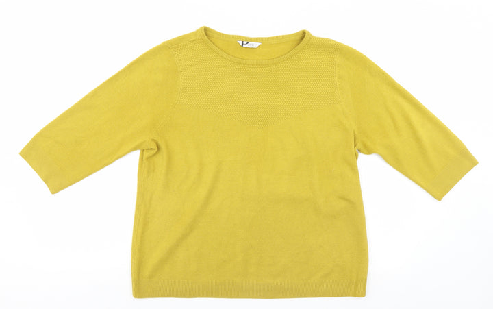 BHS Womens Gold   Pullover Jumper Size 18