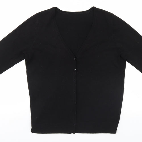 BHS Womens Black   Cardigan Jumper Size 14