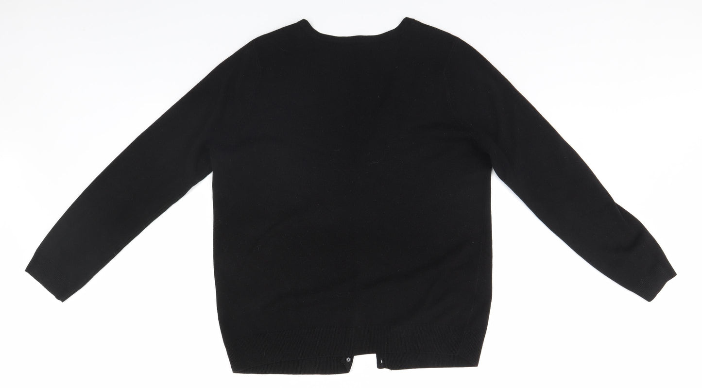 BHS Womens Black   Cardigan Jumper Size 14