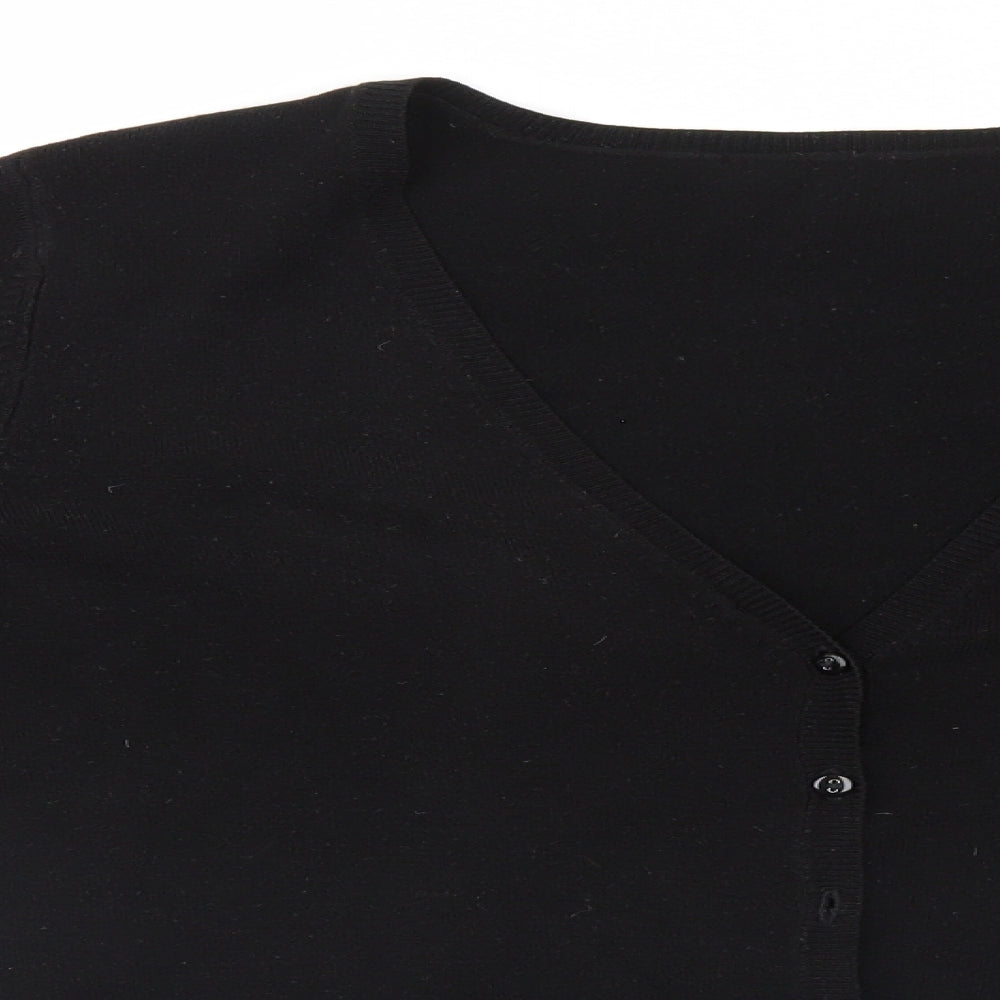 BHS Womens Black   Cardigan Jumper Size 14