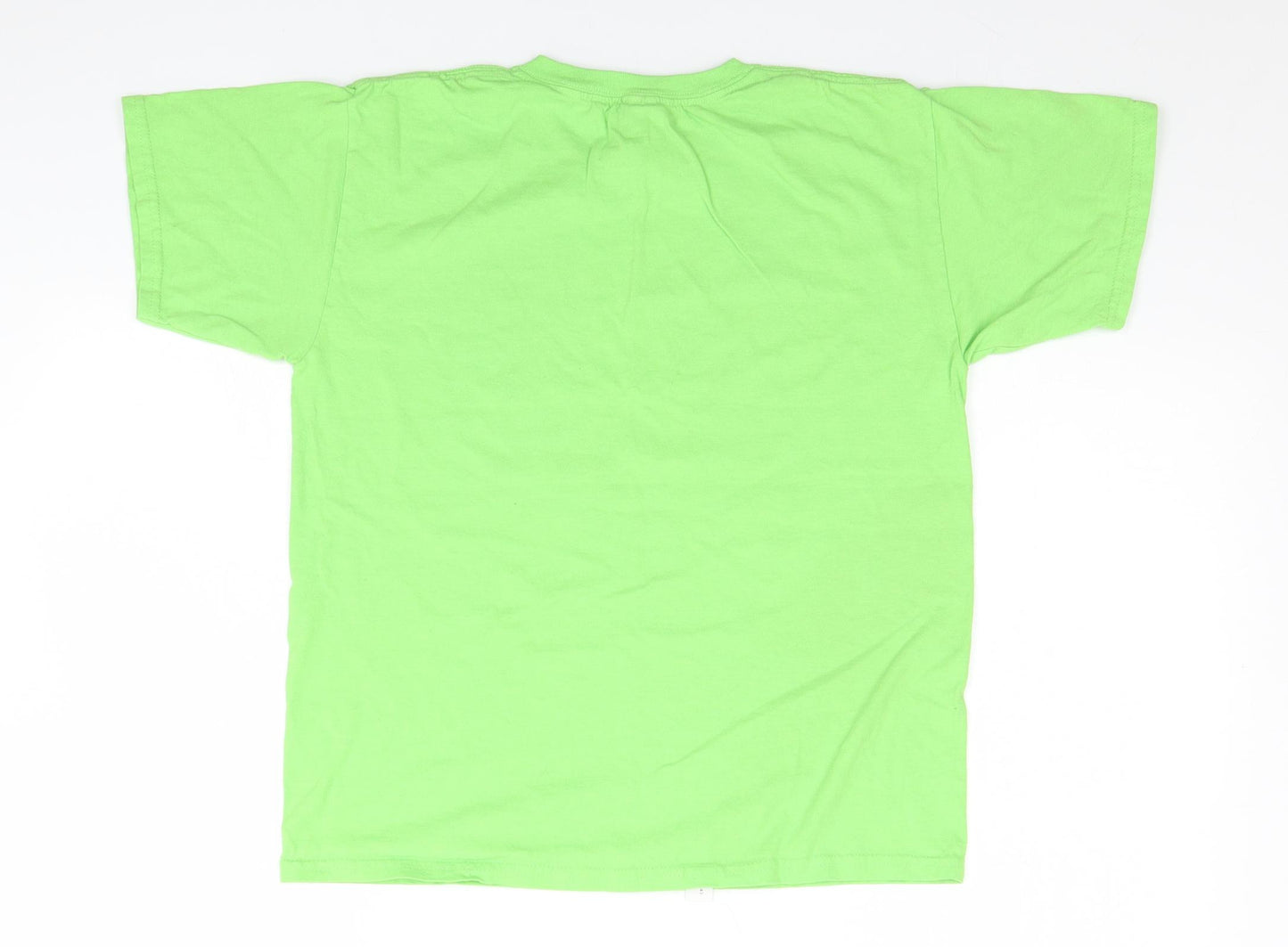 Gildan Boys Green   Basic T-Shirt Size L  - I climbed Snowdon