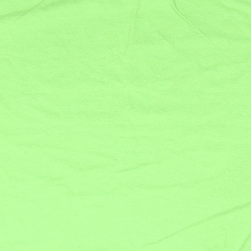 Gildan Boys Green   Basic T-Shirt Size L  - I climbed Snowdon