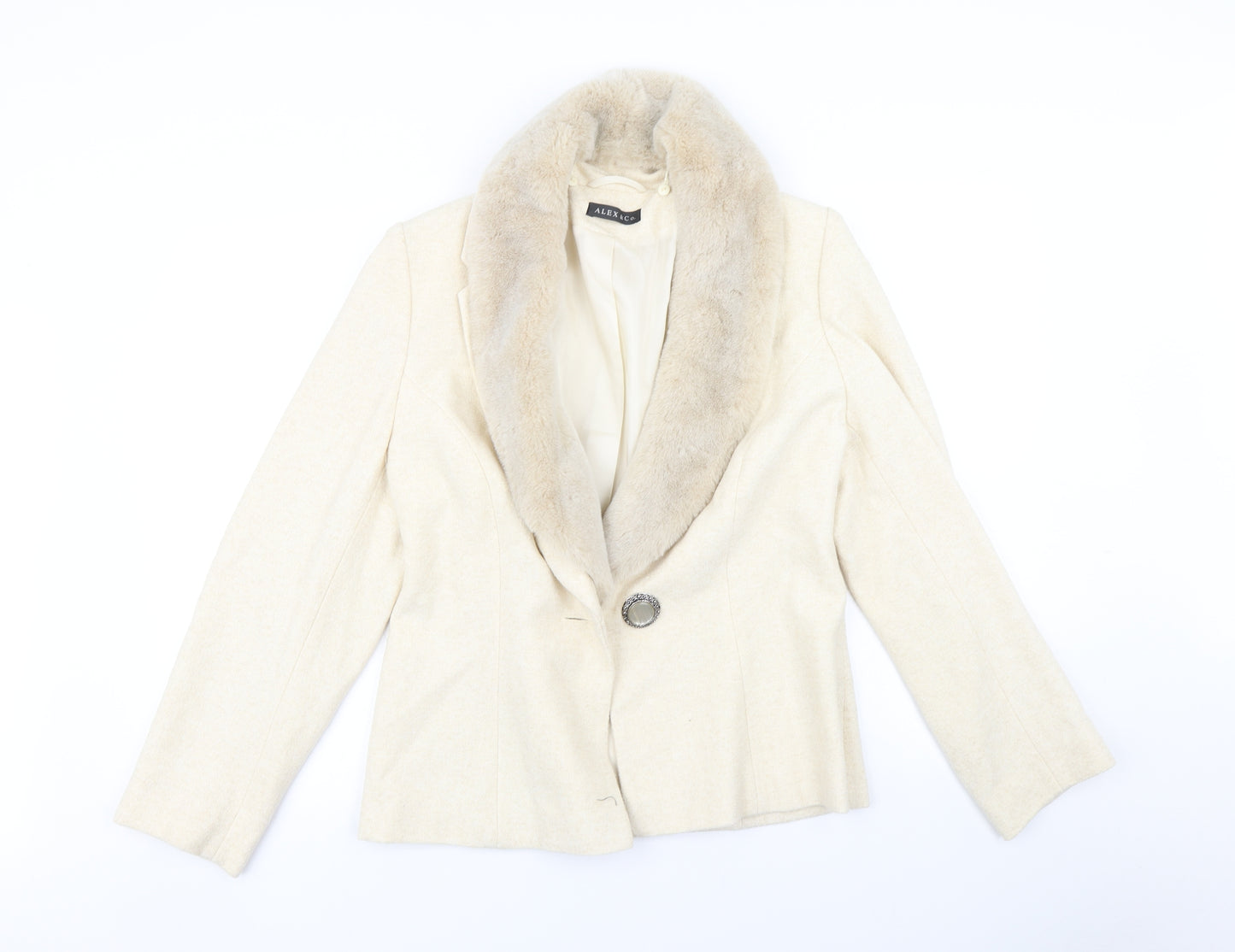 Alex&Co Womens Beige   Jacket Blazer Size 16