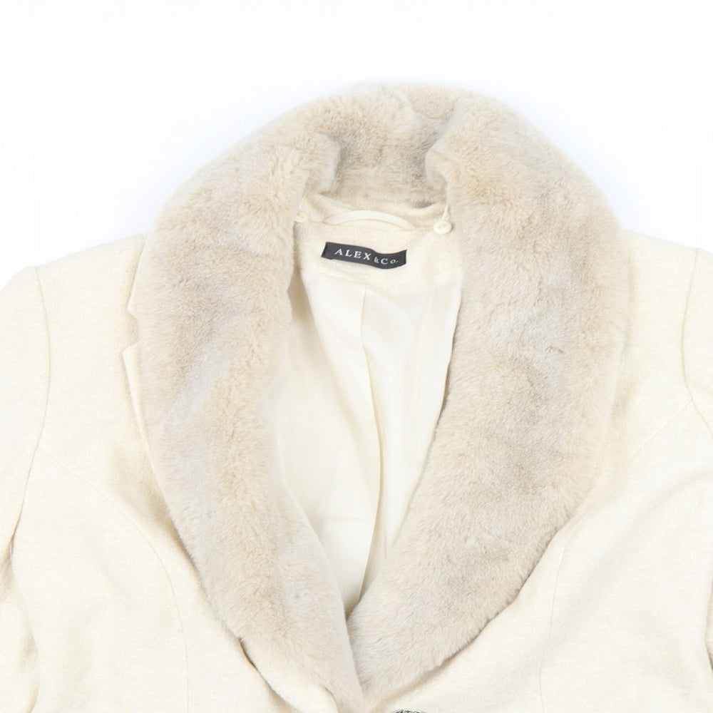 Alex&Co Womens Beige   Jacket Blazer Size 16