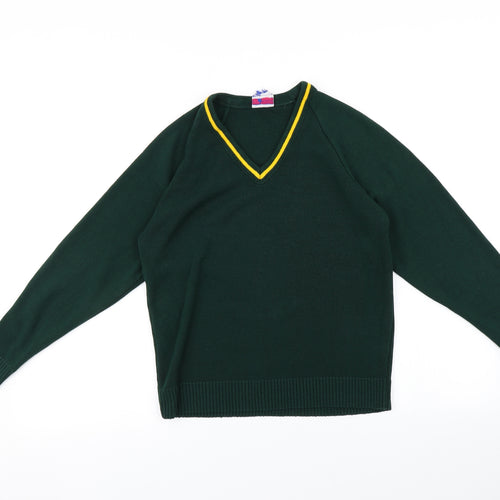 Uni Form Womens Green   Pullover Jumper Size 6